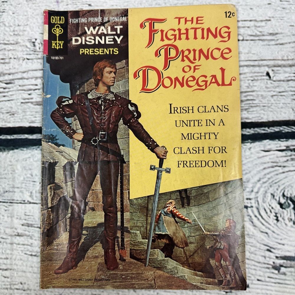 Walt Disney The Fighting Prince‎ of Donegal GOLD KEY 1966 Comic Book UNGRADED